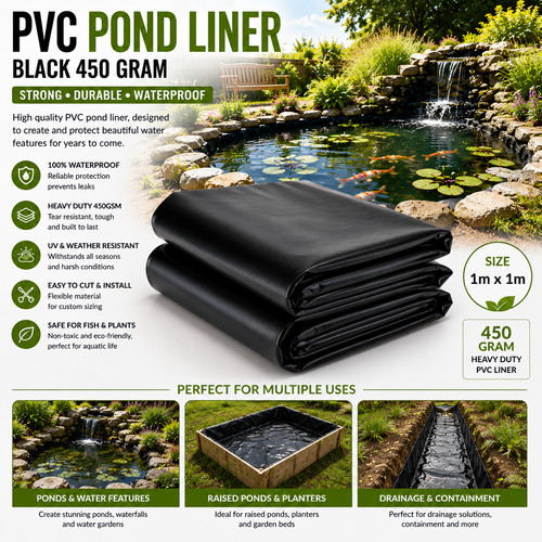 Pvc pond liner - pvc, gsm