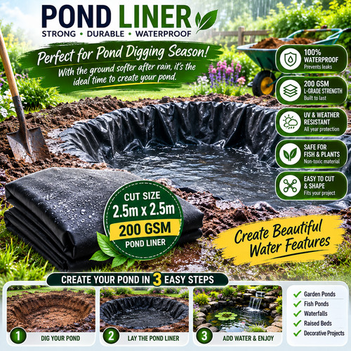 Heavy duty pond - pond, liner