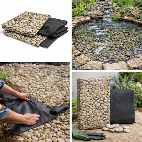 450gsm pebble pvc pond - pond, liner