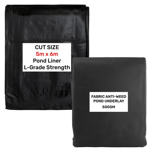 Black pond liner - 5m,