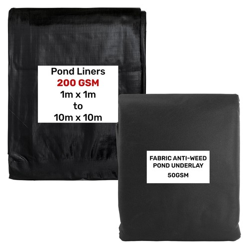 Black pond liner - 4m,