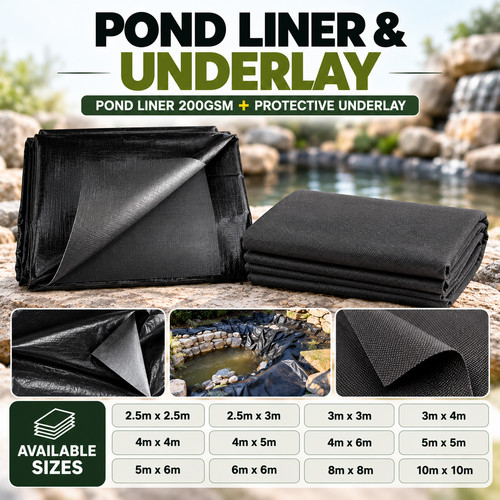Garden pond liner with - liner,