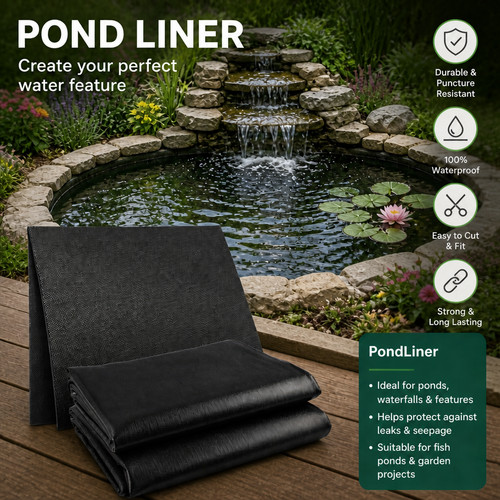 Pond liner pvc - waterproof, fish