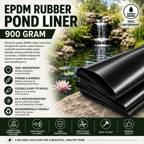 Epdm rubber pond liner 900 - epdm,